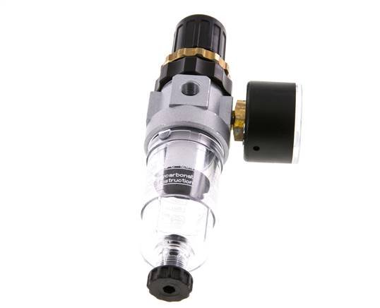 Filter-Regulator G1/8'' 350 l/min 0.5-16.0bar/7-232psi Semi-Auto Polycarbonate Standard 0
