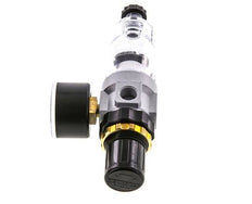 Filter-Regulator G1/4'' 350 l/min 0.5-6.0bar/7-87psi Semi-Auto Polycarbonate Standard 0