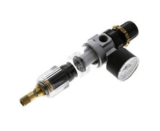 Filter-Regulator G1/4'' 350 l/min 0.5-10.0bar/7-145psi Auto Polycarbonate Standard 0