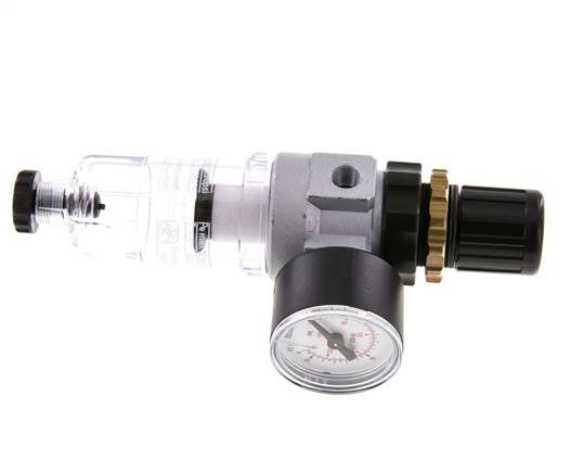 Filter-Regulator G1/8'' 350 l/min 0.5-10.0bar/7-145psi Semi-Auto Polycarbonate Standard 0