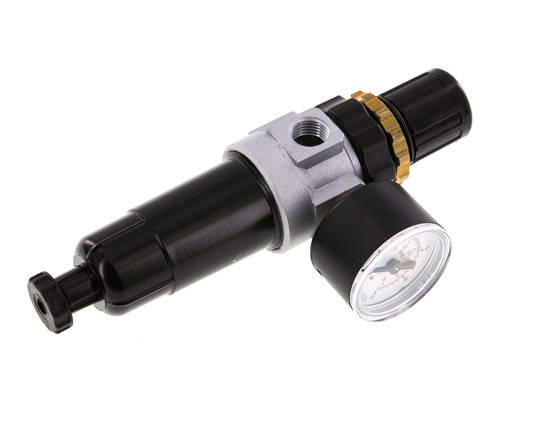 Filter-Regulator G1/4'' 350 l/min 0.5-16.0bar/7-232psi Semi-Auto Metal Standard 0
