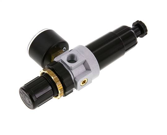 Filter-Regulator G1/4'' 350 l/min 0.5-10.0bar/7-145psi Semi-Auto Metal Standard 0