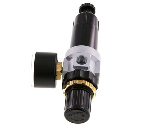 Filter-Regulator G1/4'' 350 l/min 0.5-10.0bar/7-145psi Semi-Auto Metal Standard 0