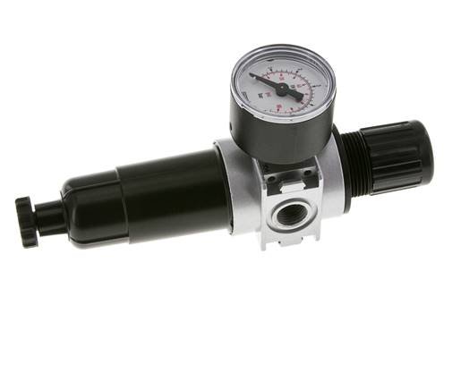 Filter-Regulator G1/4'' 1450 l/min 0.1-3.0bar/1-44psi Semi-Auto 40 mm Pressure Gauge Metal Multifix 0