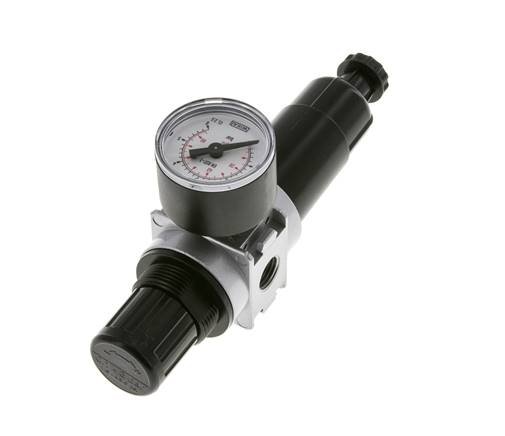 Filter-Regulator G1/4'' 1450 l/min 0.1-3.0bar/1-44psi Semi-Auto 40 mm Pressure Gauge Metal Multifix 0