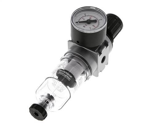 Filter-Regulator G1/8'' 1450 l/min 0.5-10.0bar/7-145psi Semi-Auto 40 mm Pressure Gauge Polycarbonate Multifix 0