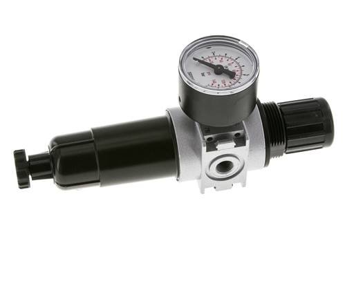 Filter-Regulator G1/8'' 1450 l/min 0.2-6.0bar/3-87psi Semi-Auto 40 mm Pressure Gauge Metal Multifix 0