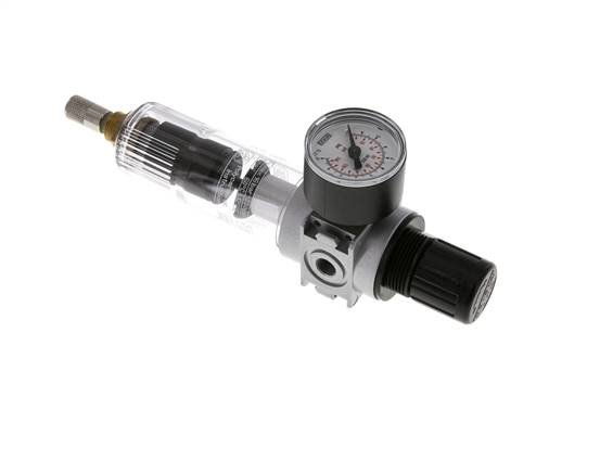 Filter-Regulator G1/8'' 1450 l/min 0.2-6.0bar/3-87psi Auto (Closed Without Pressure) 40 mm Pressure Gauge Polycarbonate Multifix 0