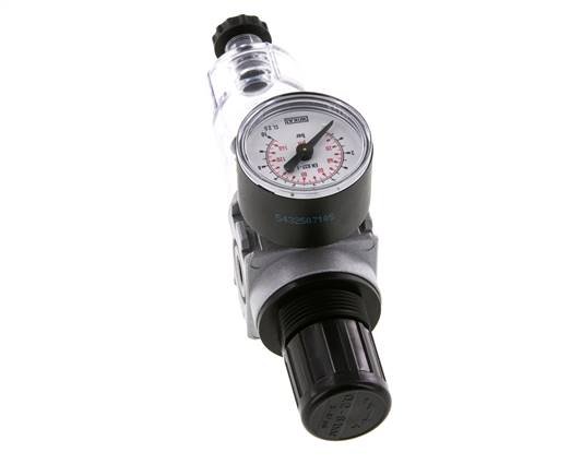 Filter-Regulator G1/8'' 1450 l/min 0.2-6.0bar/3-87psi Semi-Auto 40 mm Pressure Gauge Polycarbonate Multifix 0