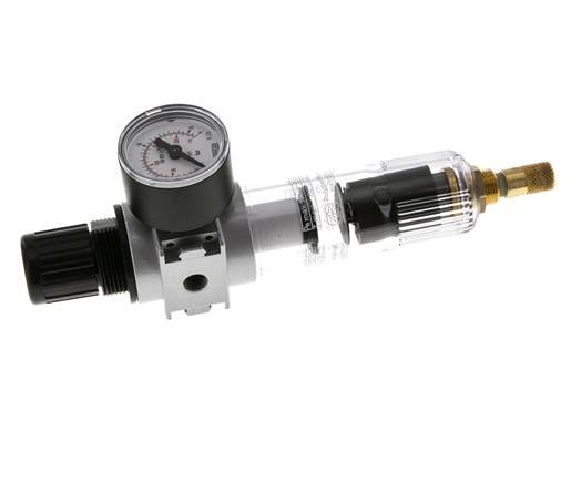 Filter-Regulator G1/8'' 1450 l/min 0.5-10.0bar/7-145psi Auto 40 mm Pressure Gauge Polycarbonate Multifix 0