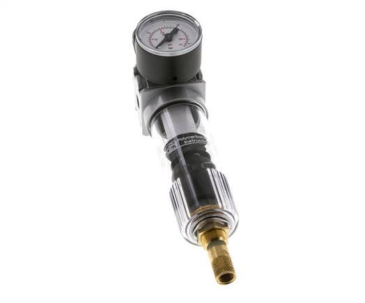 Filter-Regulator G1/8'' 1450 l/min 0.5-10.0bar/7-145psi Auto 40 mm Pressure Gauge Polycarbonate Multifix 0