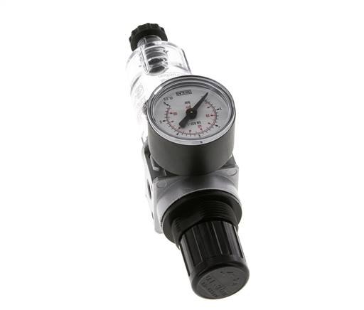 Filter-Regulator G1/8'' 1450 l/min 0.1-3.0bar/1-44psi Semi-Auto 40 mm Pressure Gauge Polycarbonate Multifix 0