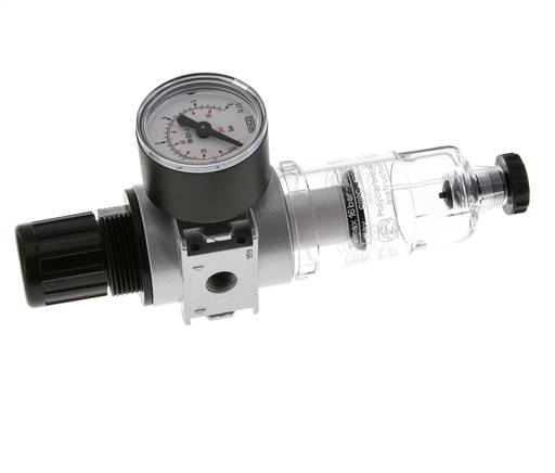 Filter-Regulator G1/8'' 1450 l/min 0.1-3.0bar/1-44psi Semi-Auto 40 mm Pressure Gauge Polycarbonate Multifix 0