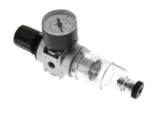 Filter-Regulator G1/8'' 1450 l/min 0.1-3.0bar/1-44psi Semi-Auto 40 mm Pressure Gauge Polycarbonate Multifix 0