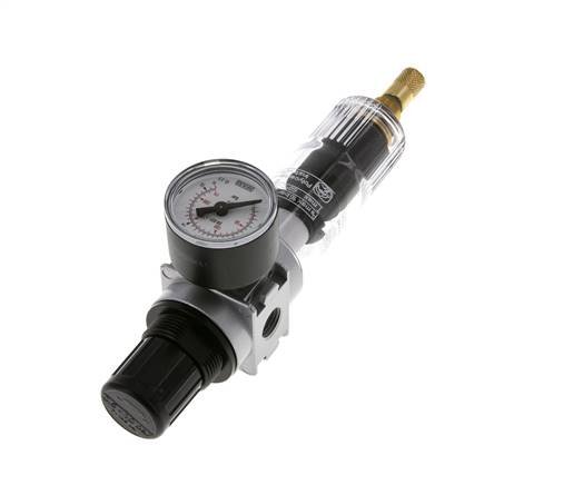 Filter-Regulator G1/4'' 1450 l/min 0.5-10.0bar/7-145psi Auto 40 mm Pressure Gauge Polycarbonate Multifix 0