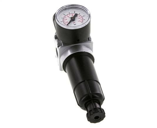 Filter-Regulator G1/4'' 1450 l/min 0.2-6.0bar/3-87psi Semi-Auto 40 mm Pressure Gauge Metal Multifix 0