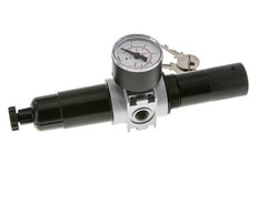Filter-Regulator G1/4'' 1450 l/min 0.1-3.0bar/1-44psi Semi-Auto 40 mm Pressure Gauge Cylinder Lock Metal Multifix 0