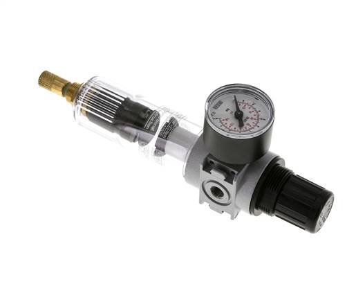 Filter-Regulator G1/8'' 1450 l/min 0.2-6.0bar/3-87psi Auto 40 mm Pressure Gauge Polycarbonate Multifix 0