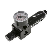 Filter-Regulator G1/4'' 1600 l/min 0.2-6.0bar/3-87psi Semi-Auto Protective Cage Polycarbonate Multifix 1