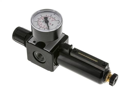 Filter-Regulator G3/8'' 1600 l/min 0.2-6.0bar/3-87psi Semi-Auto Metal Multifix 1