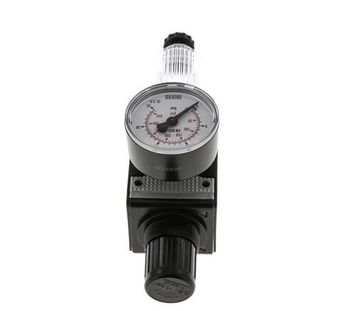 Filter-Regulator G1/4'' 1600 l/min 0.5-16.0bar/7-232psi Semi-Auto Polycarbonate Multifix 1