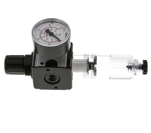 Filter-Regulator G1/4'' 1600 l/min 0.5-16.0bar/7-232psi Semi-Auto Polycarbonate Multifix 1