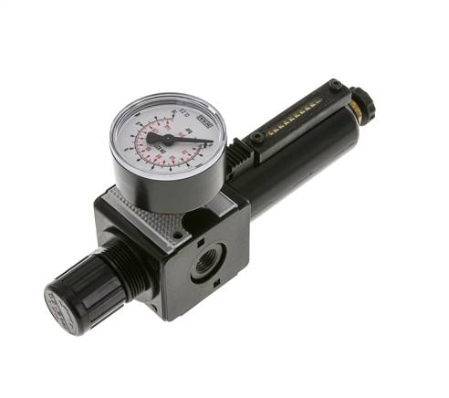 Filter-Regulator G1/4'' 1600 l/min 0.2-6.0bar/3-87psi Semi-Auto Metal Multifix 1