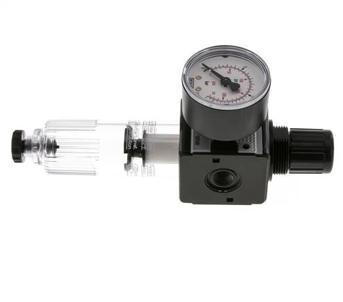 Filter-Regulator G1/4'' 1600 l/min 0.5-10.0bar/7-145psi Semi-Auto Polycarbonate Multifix 1