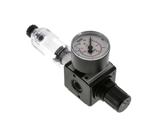 Filter-Regulator G1/4'' 1600 l/min 0.5-10.0bar/7-145psi Semi-Auto Polycarbonate Multifix 1