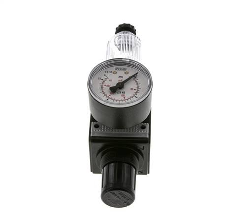 Filter-Regulator G1/4'' 1600 l/min 0.5-10.0bar/7-145psi Semi-Auto Polycarbonate Multifix 1