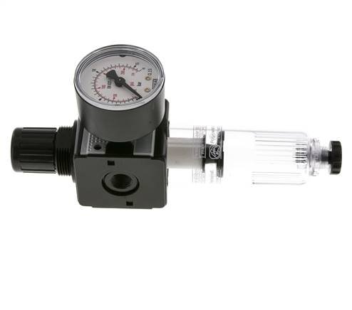 Filter-Regulator G1/4'' 1600 l/min 0.5-10.0bar/7-145psi Semi-Auto Polycarbonate Multifix 1