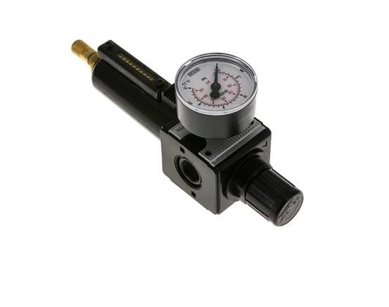 Filter-Regulator G3/8'' 1600 l/min 0.5-16.0bar/7-232psi Auto Metal Multifix 1