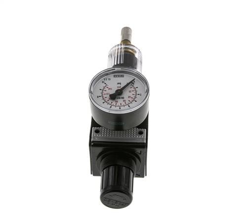 Filter-Regulator G1/4'' 1600 l/min 0.2-6.0bar/3-87psi Auto (Closed Without Pressure) Polycarbonate Multifix 1