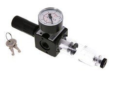 Filter-Regulator G3/8'' 1600 l/min 0.1-3.0bar/1-44psi Semi-Auto Cylinder Lock Polycarbonate Multifix 1