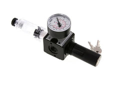 Filter-Regulator G3/8'' 1600 l/min 0.2-6.0bar/3-87psi Semi-Auto Cylinder Lock Polycarbonate Multifix 1