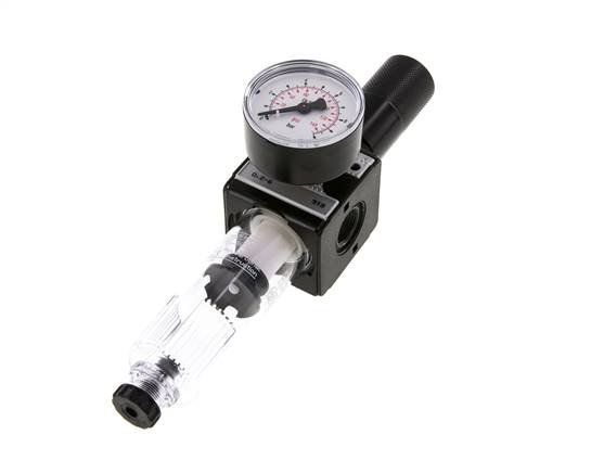 Filter-Regulator G3/8'' 1600 l/min 0.2-6.0bar/3-87psi Semi-Auto Cylinder Lock Polycarbonate Multifix 1