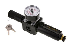 Filter-Regulator G1/4'' 1600 l/min 0.5-16.0bar/7-232psi Semi-Auto Cylinder Lock Metal Multifix 1