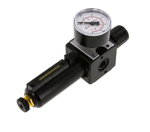 Filter-Regulator G1/4'' 1600 l/min 0.1-3.0bar/1-44psi Semi-Auto Metal Multifix 1