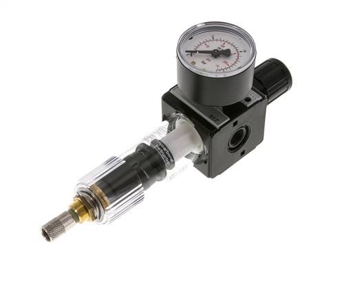 Filter-Regulator G1/4'' 1600 l/min 0.5-10.0bar/7-145psi Auto (Closed Without Pressure) Polycarbonate Multifix 1