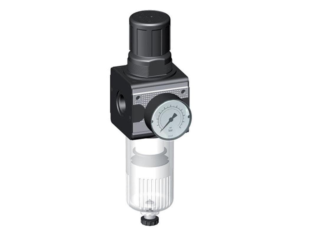 Filter-Regulator G1/2'' 6700 l/min 0.5-10.0bar/7-145psi Auto (Closed Without Pressure) Polycarbonate Multifix 2