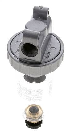 Filter 5microns G3/8'' 800 l/min Semi-Auto Polycarbonate Standard 1