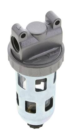 Filter 5microns G3/8'' 800 l/min Semi-Auto Protective Cage Polycarbonate Standard 1