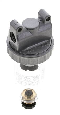 Filter 5microns G1/4'' 800 l/min Semi-Auto Polycarbonate Standard 1