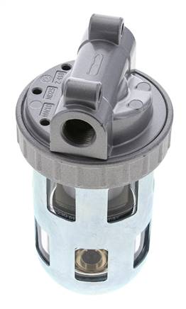 Filter 40microns G3/8'' 3100 l/min Semi-Auto Protective Cage Polycarbonate Standard 2