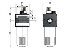 Lubricator G3/4'' Polycarbonate Multifix 2