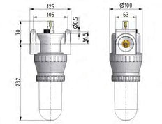 Lubricator G1 1/2'' Metal Standard 5