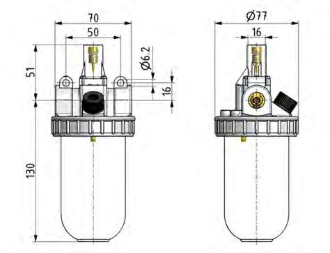Lubricator G1/2'' Metal Standard 2