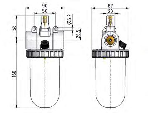 Lubricator G1'' Polycarbonate Standard 3