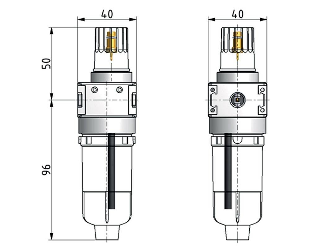 Micro Oil-Fog Lubricator G1/8'' Metal Multifix 0