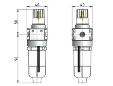 Micro Oil-Fog Lubricator G1/8'' Metal Multifix 0